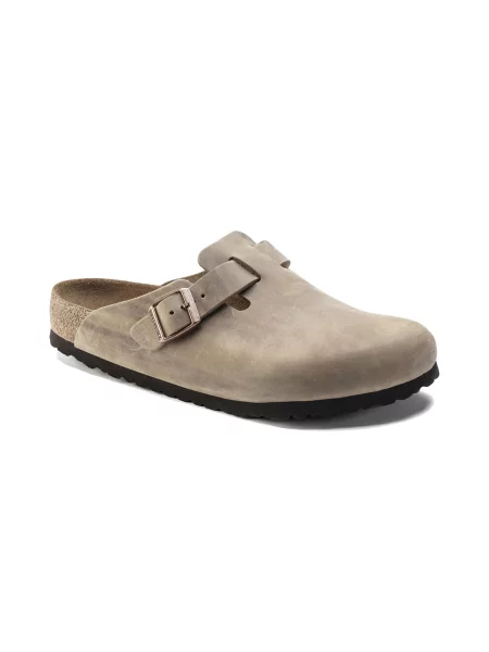 Birkenstock Boston BS Narrow Fit Tabacco Brown Unisex Sandały Birkenstock Brązowy Size: beżowe