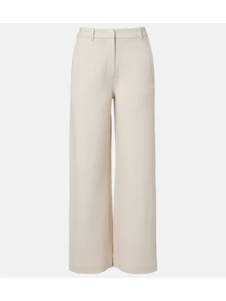Pantaloni 's Max Mara cu picior lat alb