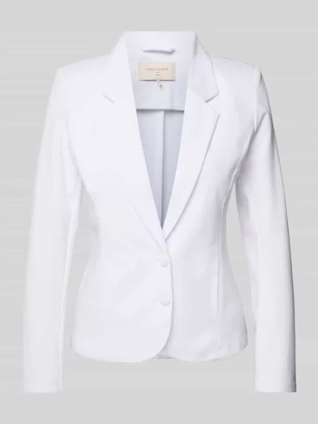 Żakiet o kroju slim fit z zapięciem na guzik model ‘NANNI’ Free/quent biała