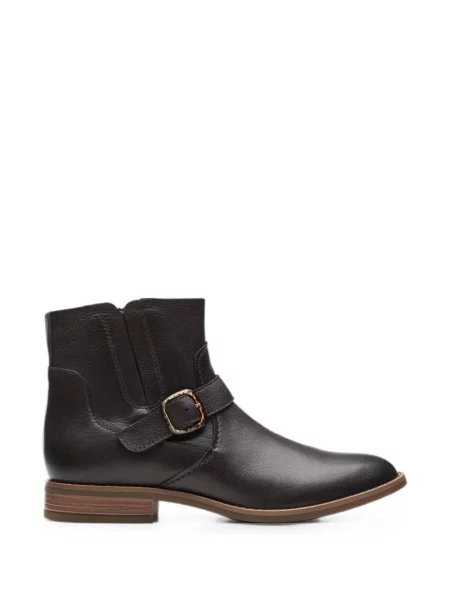 Botine Clarks Originals cu cataramă maro