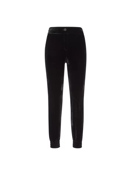 Aksamitne spodnie Philipp Plein czarne