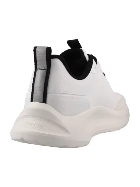 Dámske topánky Calvin Klein Light Eva Run Essential LAC Suede bright white/black biela