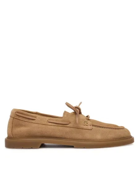 Tommy Hilfiger Mokaszin Light Suede Boat Shoe barna