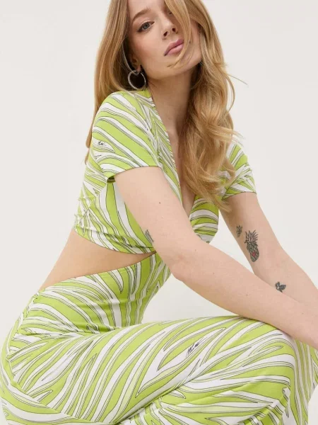 MICHAEL Michael Kors rochie maxi mulata verde