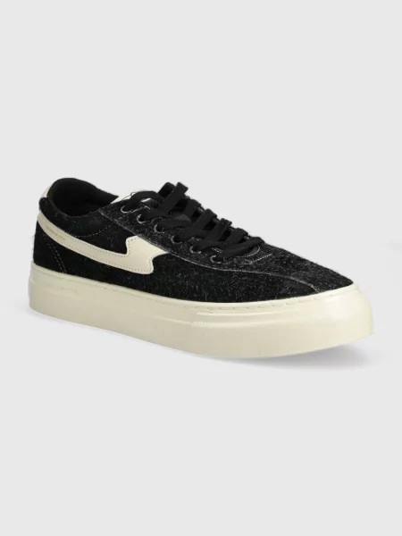 Superge iz semiša Stepney Workers Club Dellow S-Strike Cup Raw Suede črna