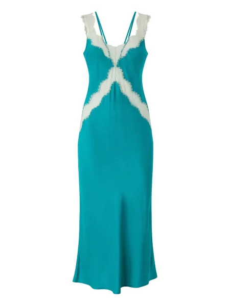 Rochie fără mâneci Pinko fără mâneci din dantelă de costum albastru