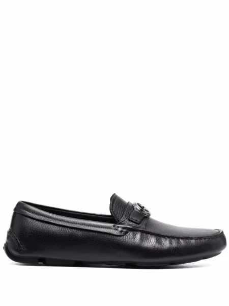 Pantofi loafer Giorgio Armani din piele negru