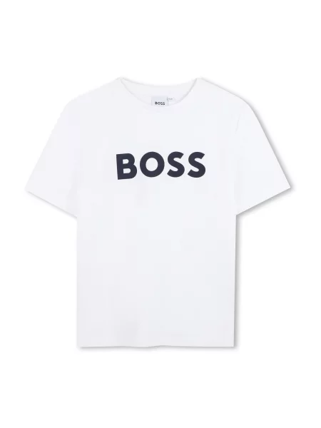 Otroška kratka majica BOSS bela