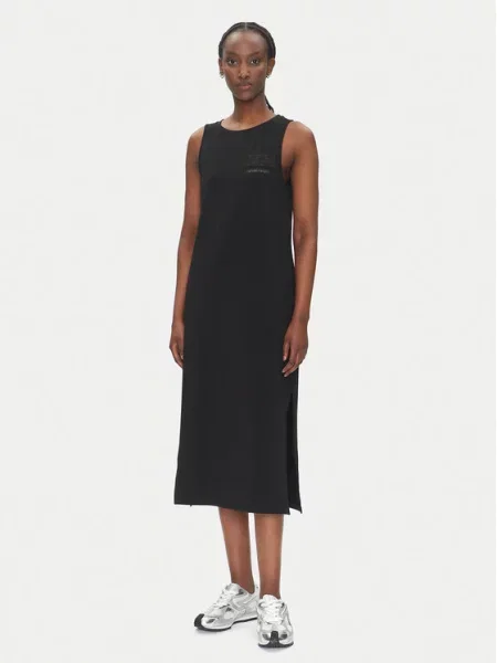 Повседневное платье Ea7 Emporio Armani черное