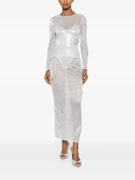 Rochie maxi Leslie Amon gri