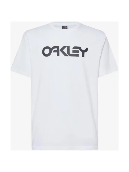T-shirt Oakley Mark II z krótkim rękawem w kolorze biało-czarnym z logo XS biała