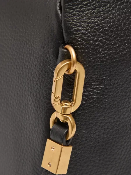 Шкіряна сумка Tommy Hilfiger чорна