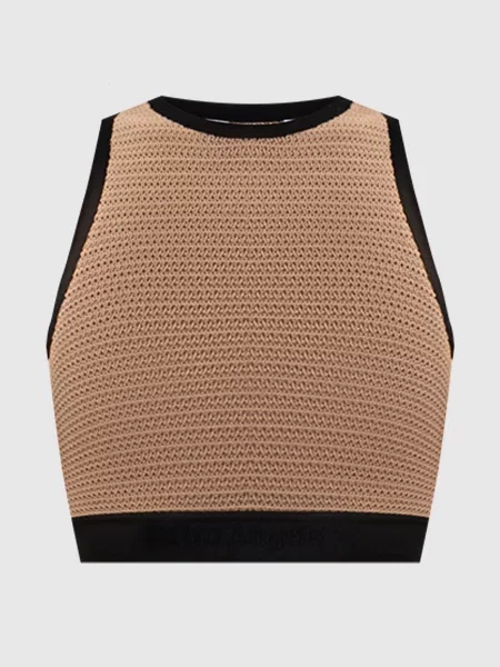 Топ з логотипом Palm Angels S коричневий