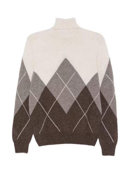 Pulover Barba cu model argyle