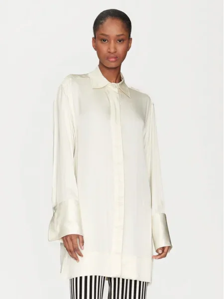 Day Birger et Mikkelsen camasa Lea femei cu guler clasic relaxed bej