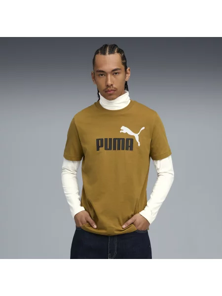 PUMA koszulka Essentials z dwukolorowym logo No. 1 Odzież Honey Butter S