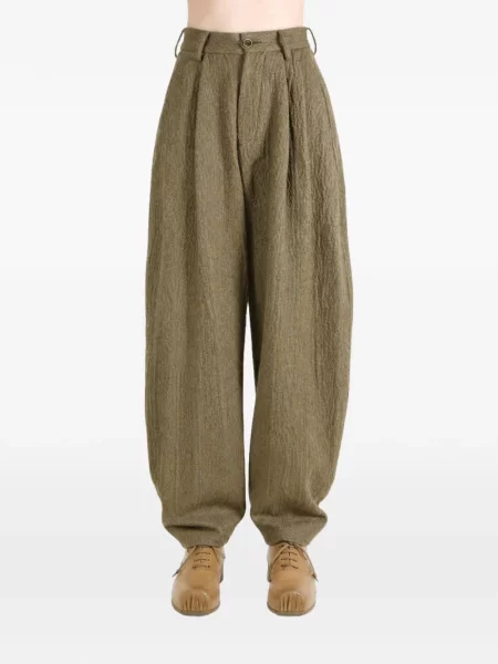 Pantaloni Uma Wang conici maro