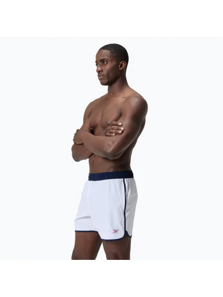 Pantaloni scurți de înot pentru bărbați Speedo Jetstream Retro Logo Volley white alb