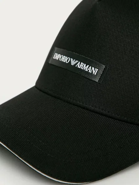 Emporio Armani czapka z daszkiem czarny