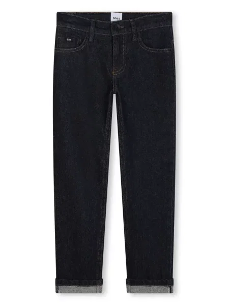 Jeansy straight leg dziecięce Bosswear niebieskie