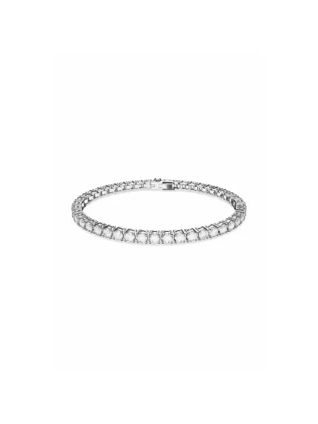 Bransoletka Swarovski do tenisa szara