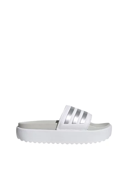Papuci Adidas Sportswear cu platformă alb