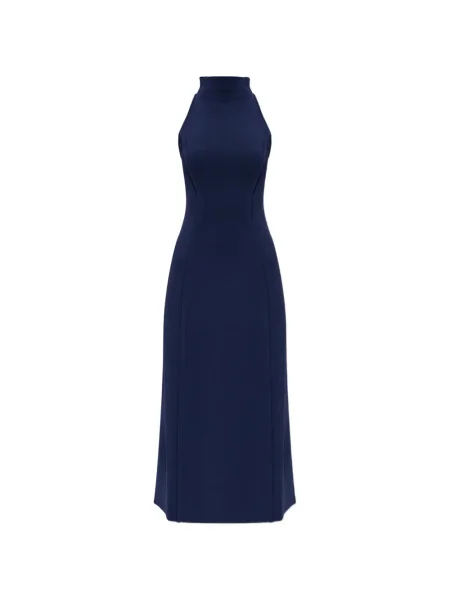 Rochie midi Cult Gaia până la genunchi cu gât halter de costum albastru
