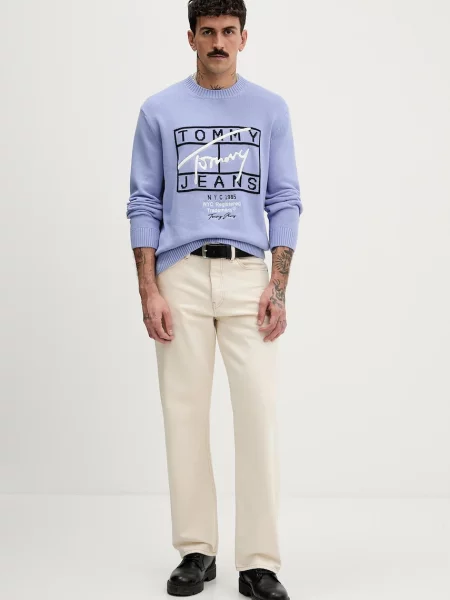 Tommy Jeans pulover plava