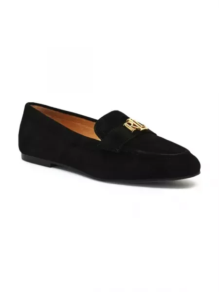 LAUREN RALPH LAUREN Pantofi lords AVERI III | piele întoarsă negru
