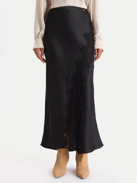 BOSS Fustă maxi C_Vlace negru