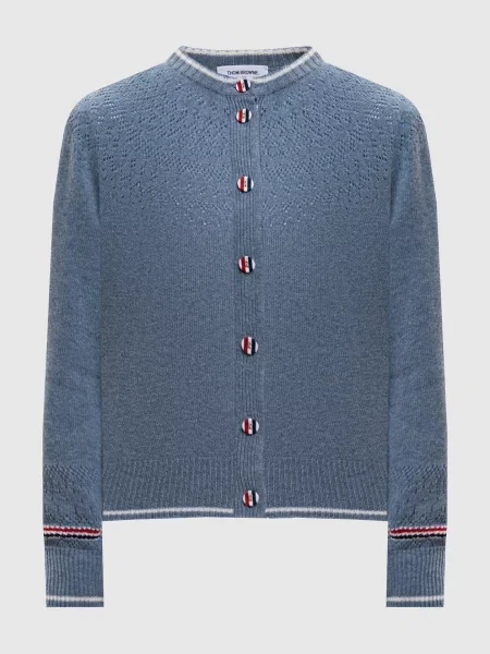 Кардиган з вовни Thom Browne блакитний