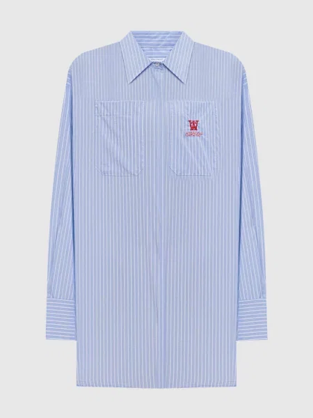 Сукня-сорочка в смужку Off-white блакитна