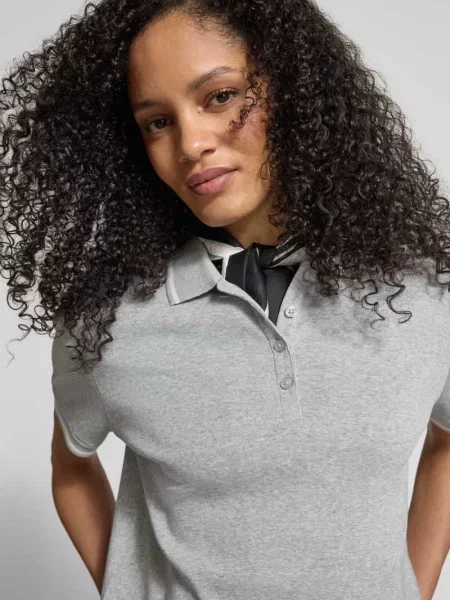 Koszulka polo o kroju regular fit z bawełny Jake*s Casual srebrne
