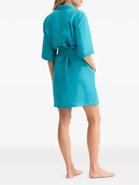 Rochie tip cămașă Eres de costum albastru