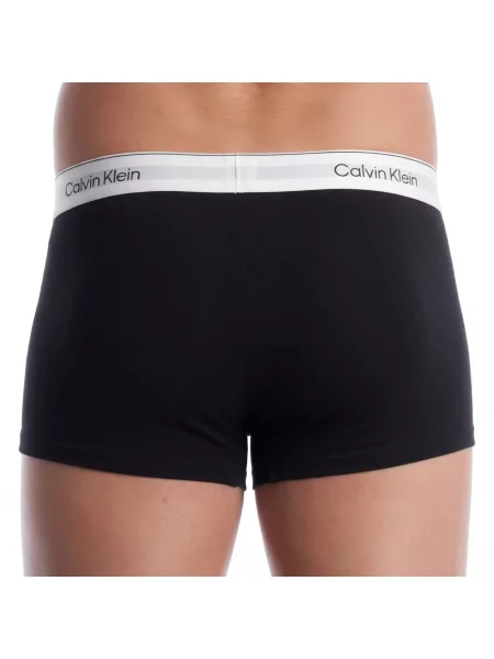Bokserki Calvin Klein Low Icon Cotton Stretch czarne szare 3 sztuki XL białe