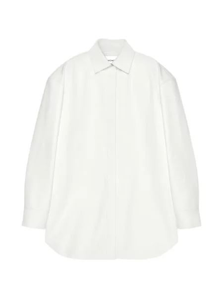 Cămașă Givenchy din piele asimetrică alb