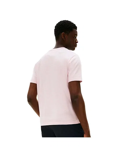 Tričko Tommy Hilfiger s okrúhlym výstrihom ružová