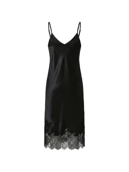 Rochie midi Almaz din dantelă negru