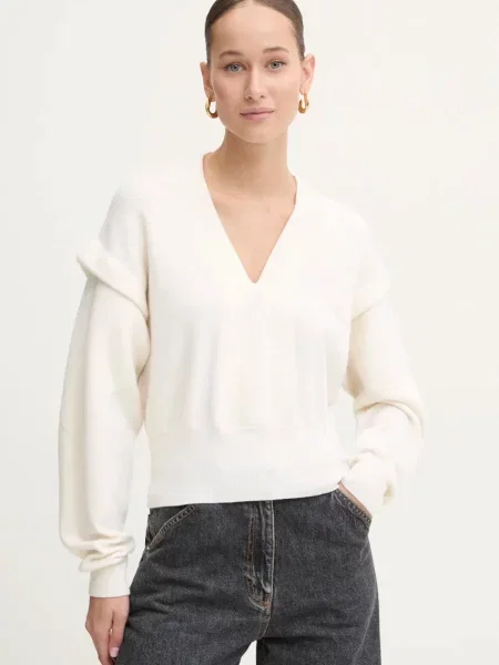 IRO pulover de lână femei light bej