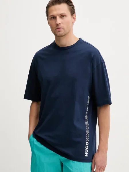 HUGO majica za muškarce od pamuka TIKI T-SHIRT plava