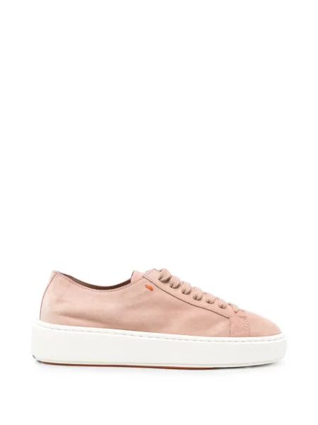 Sneakerși Santoni din piele de căprioară