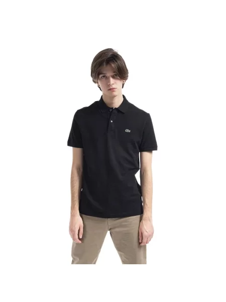 Lacoste Koszulka Polo Slim Fit Z Piki czarna