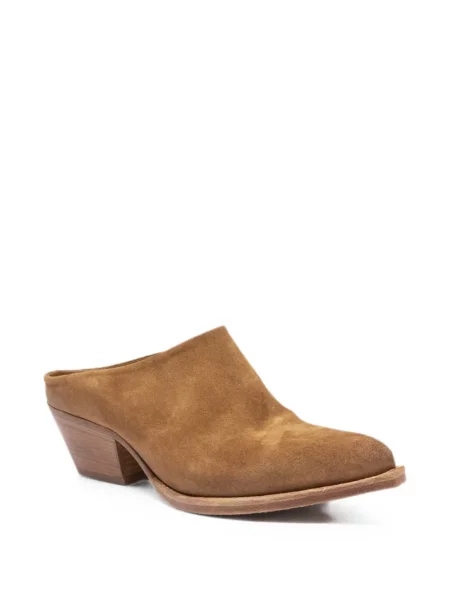 Papuci tip mules Officine Creative maro