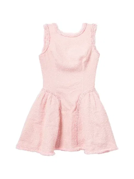 Rochie mini Self-portrait tricotate roz