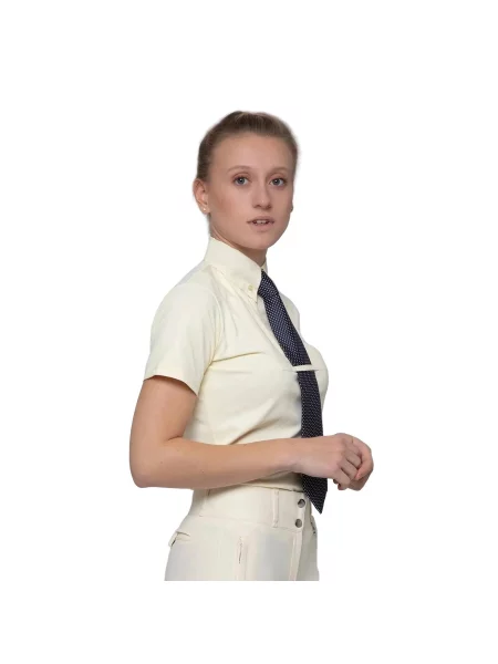 Koszula jeździecka z krótkim rękawem Premier Equine Luciana biała