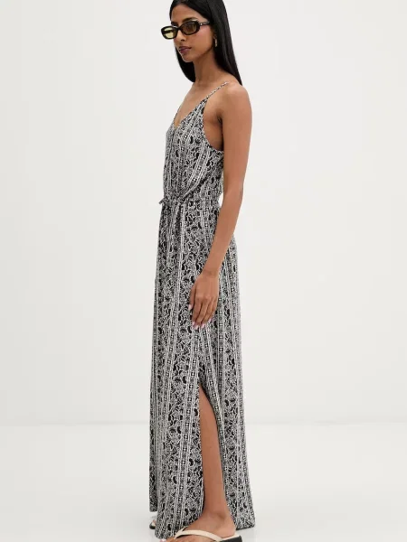 Rip Curl rochie evazată din vâscoză MOLOKAI negru