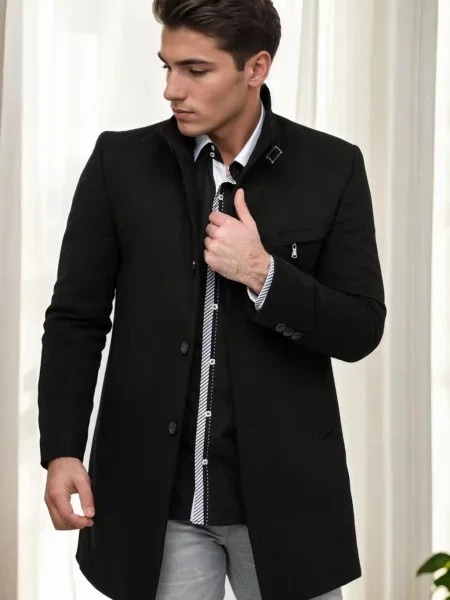 Палто Dewberry черно