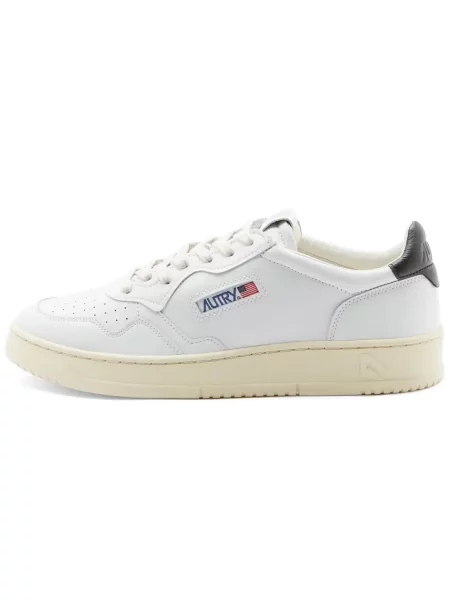 Sneakers Autry Medalist Low Man Leat/ Leat Wht/ Black EUR 42 białe