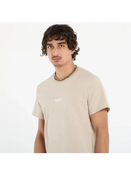 Póló adidas Terrex Signature AOP Graphic T-Shirt UNISEX Wonder Beige S bézs