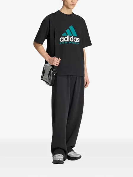 Hanorac Adidas cu autograf cu dungi alergare galben